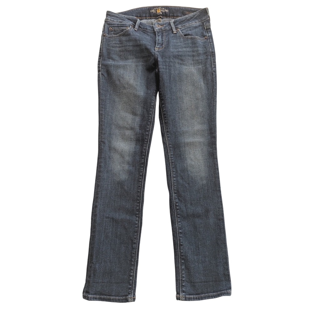 LUCKY‎ Brand Lolita Skinny Jeans Wmns Sz 2/26 Dark Wash Blue Denim Mid Rise Y2K